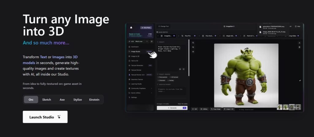 3D AI Studio - ai 3d Generator tools