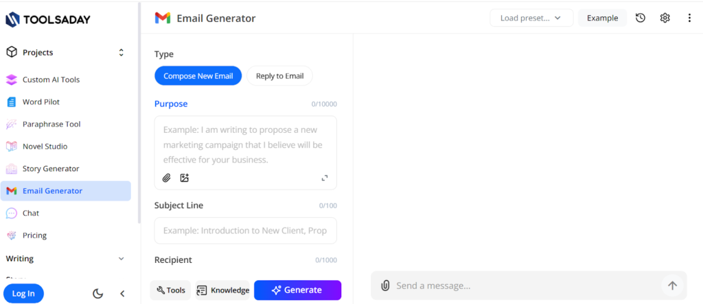 Toolsaday - AI Email Generators