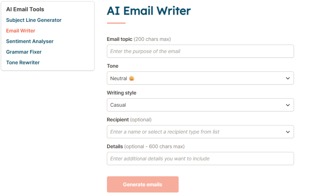 YAMM - ai Email generators