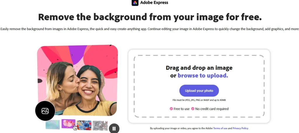 Adobe Express - AI Background Erasers Online Tools