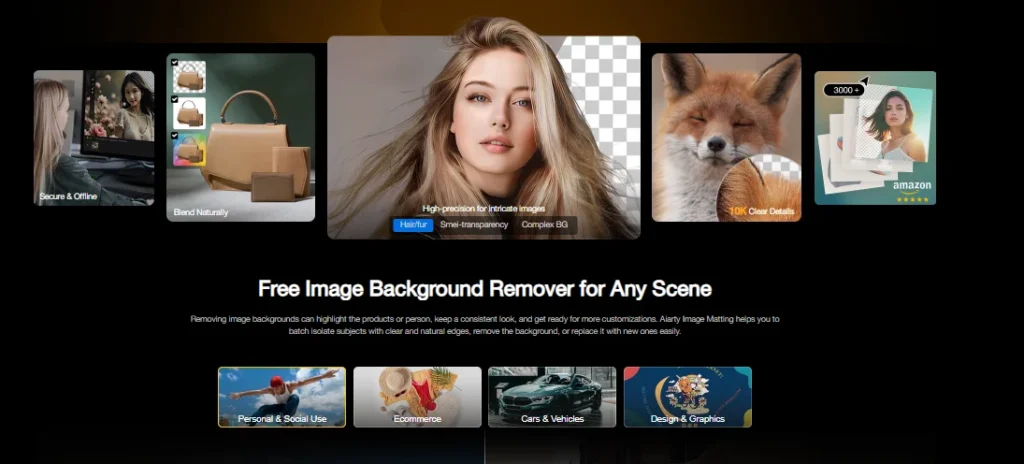 Aiarty Background Removal Tool