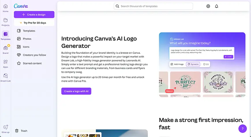 Canva - Best Free Logo Makers