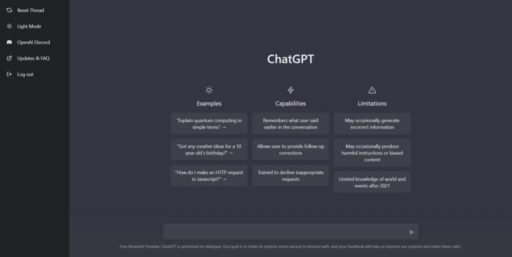 ChatGPT - AI text generator tools
