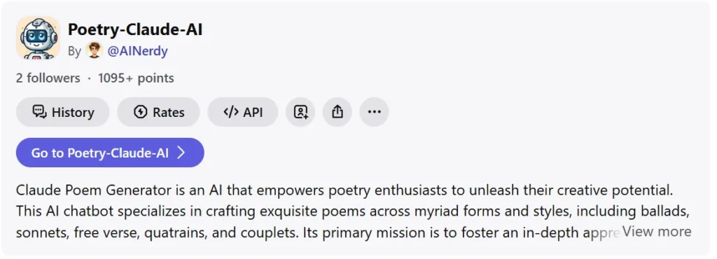 Claude - AI poem generators