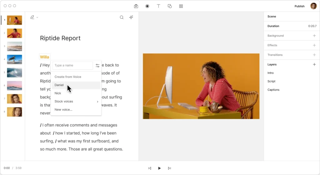 Descript - Ai script generator tools