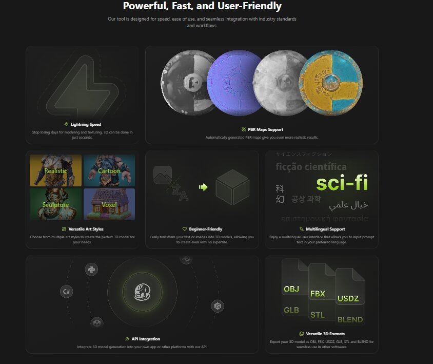 Meshy - 3D AI Generator tools
