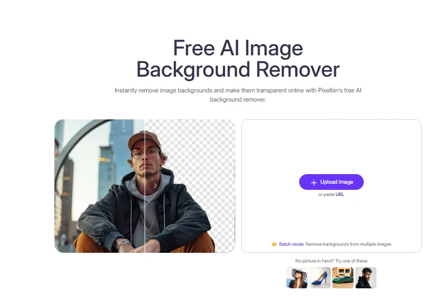 Pixelbin - background remover