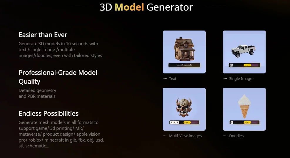 Tripo AI - Ai 3D Generator tools