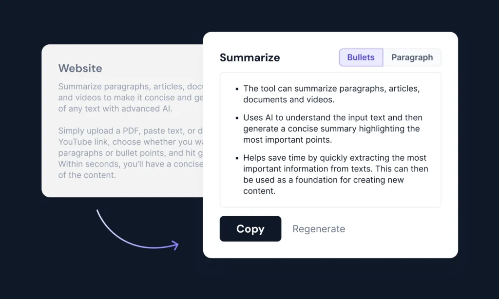 Hypotenuse - AI Summarizer