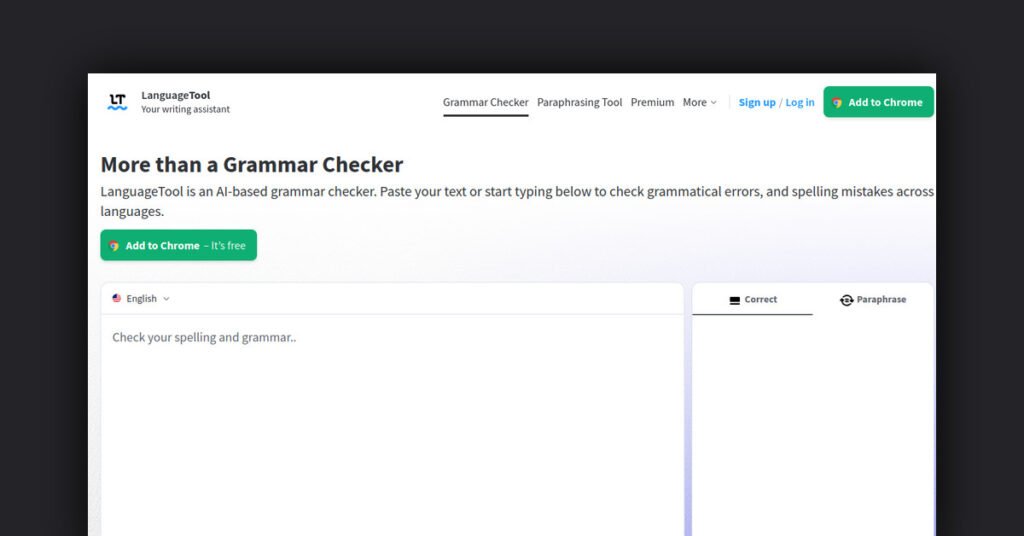 Language - Best AI Grammar Checker Tools