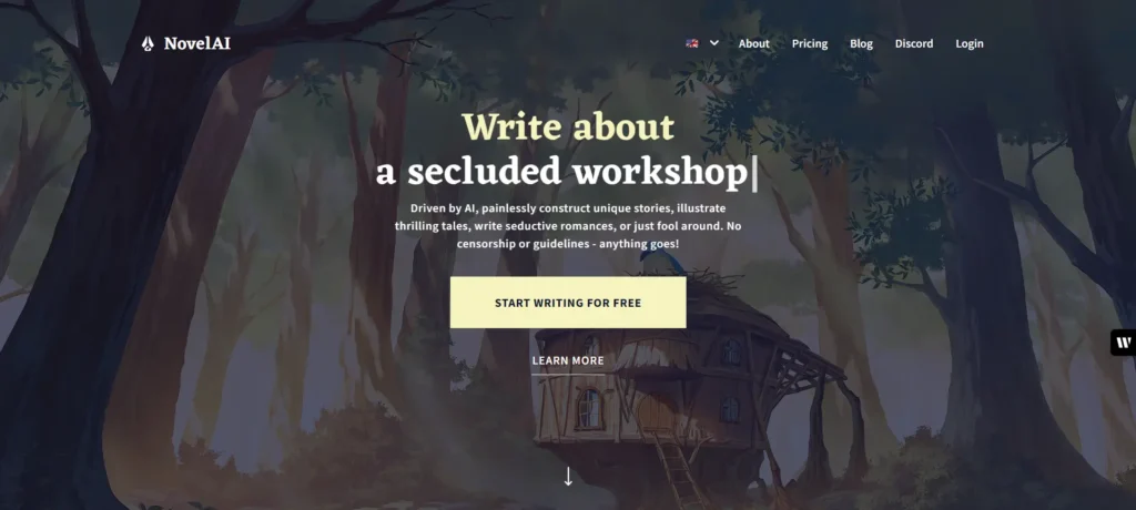 NovelAI - Best AI Story Generator Tools