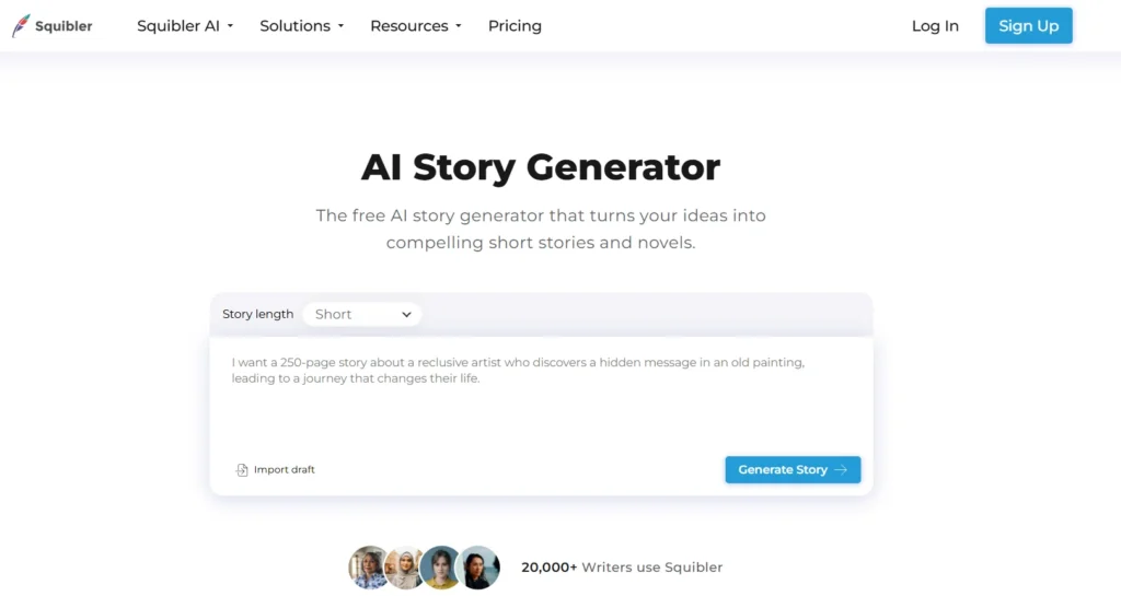 Squibler - Best AI Story Generator Tools