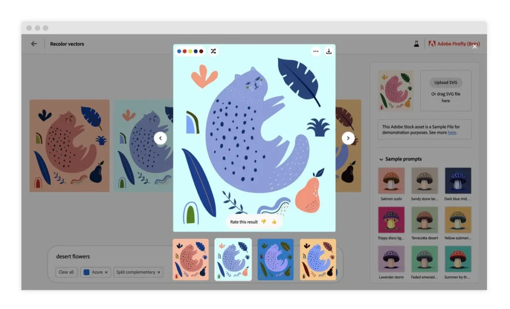 Adobe Firefly - AI illustration generator tools