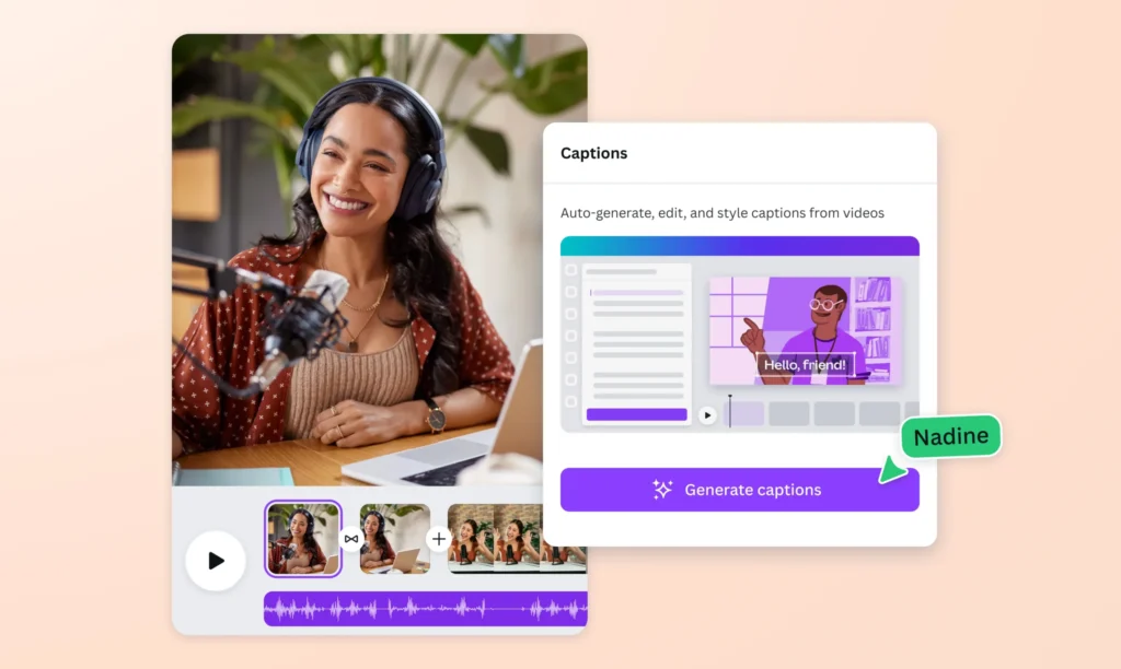 Canva - AI Caption Generator Tools