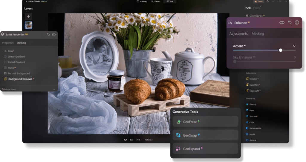 Luminar NEO - Best AI Photo Editor Tools