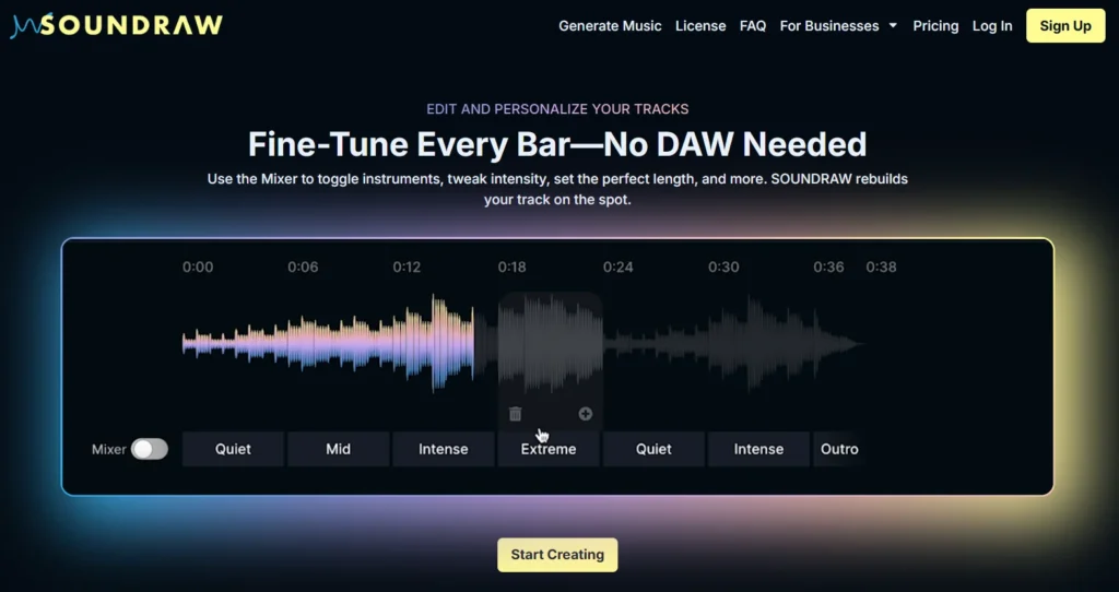 SOUNDRAW - AI beat maker tools