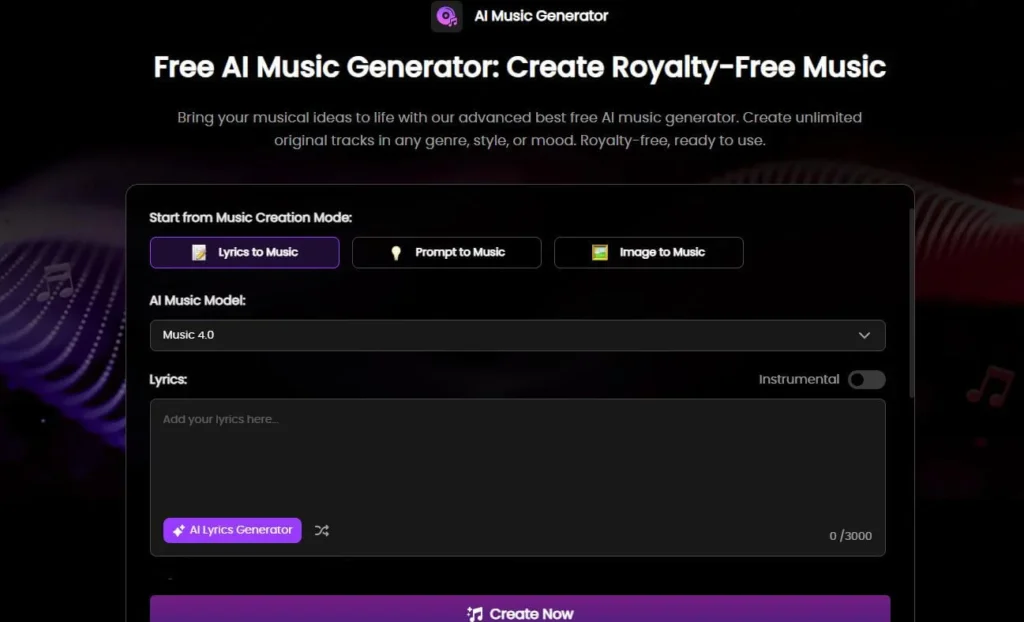 Amper Music AI Melody Generator