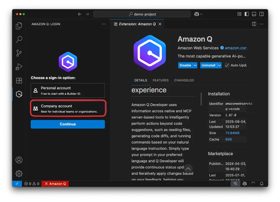 Amazon Q - AI Code Generator Tools