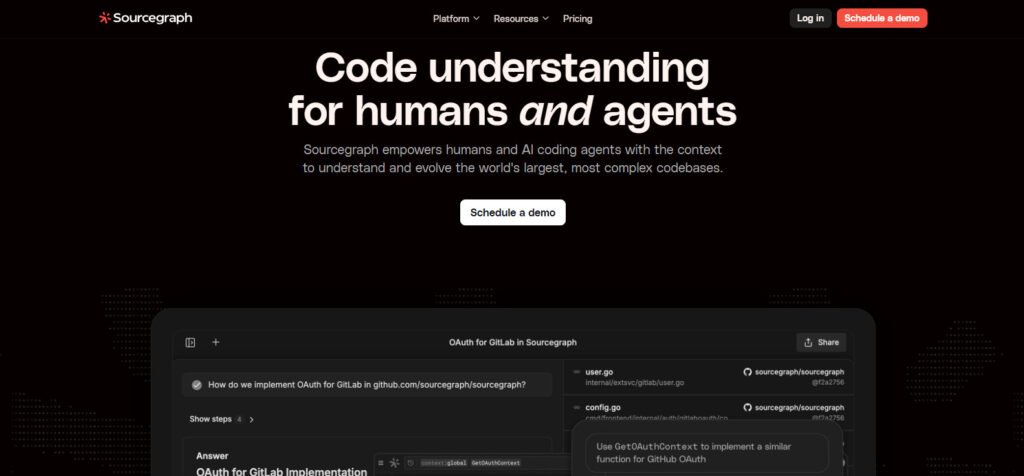 Sourcegraph - AI Code Generator Tools