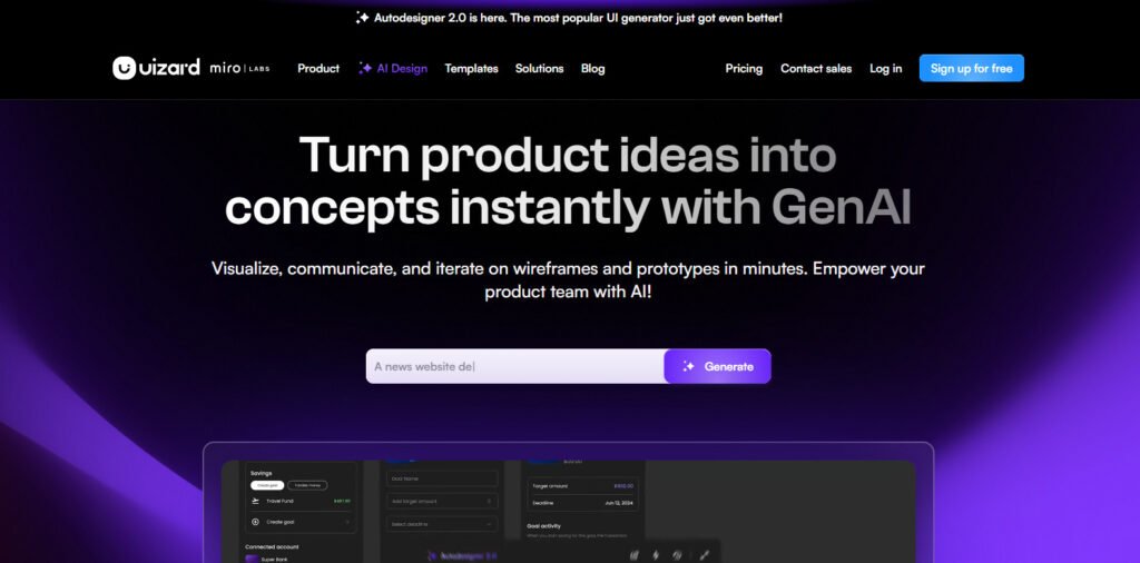 Uizard - Best AI Design Generators