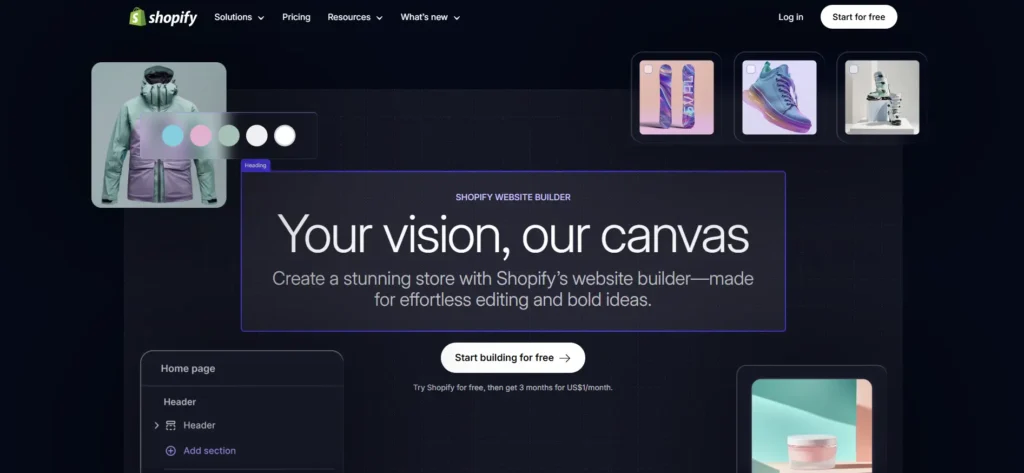 SHopify - AI Website Builders