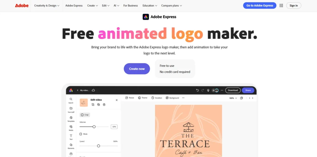 adobe express | logo animation maker