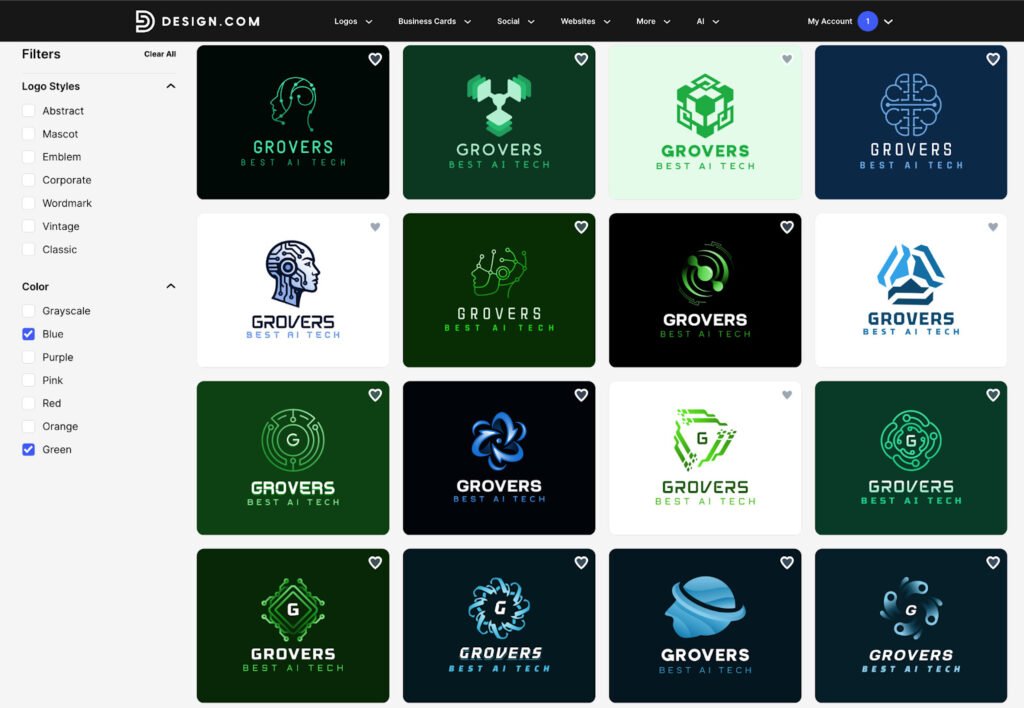 Logo filters for instant edits
