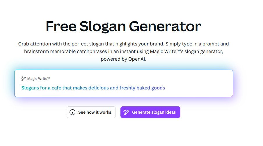 Canva - Best Slogan Generators