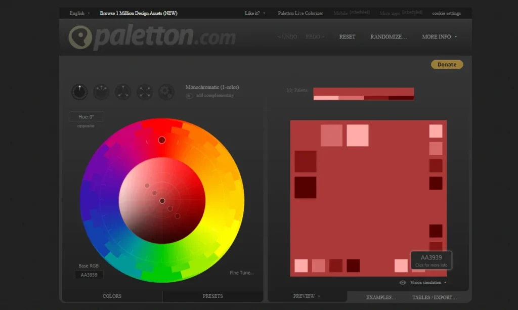 Paletton - Free Color Scheme Tools