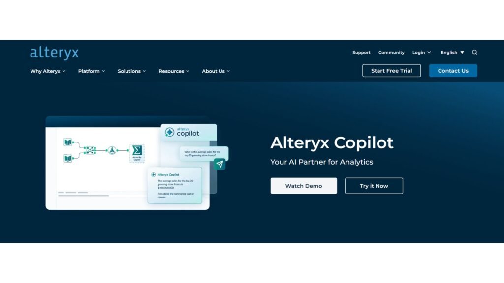 Alteryx - Best AI Data Analysis Tools