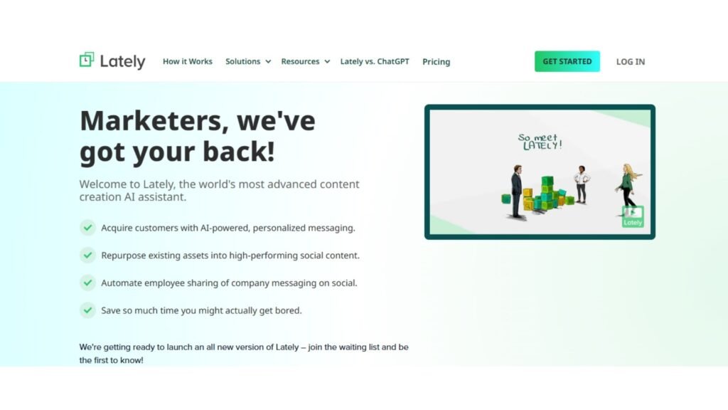 lately - Best AI Social Media Post Generators