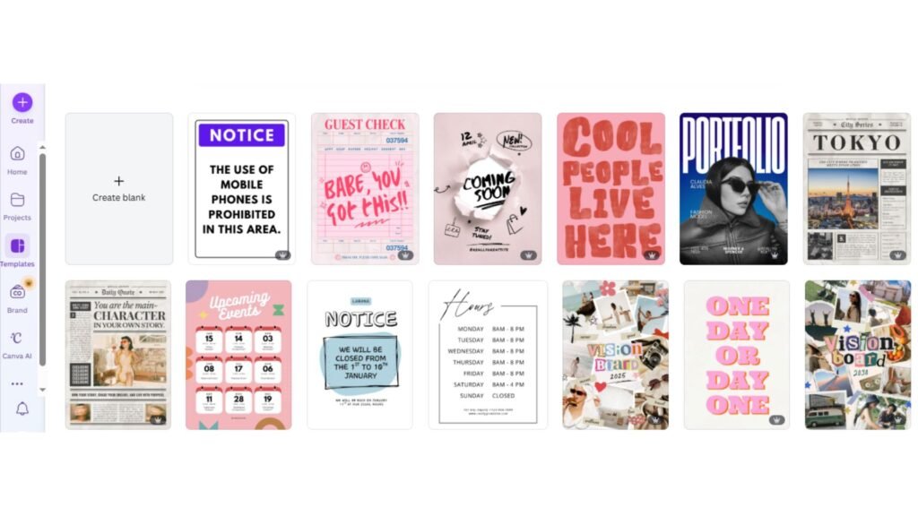 Choose a Poster Template