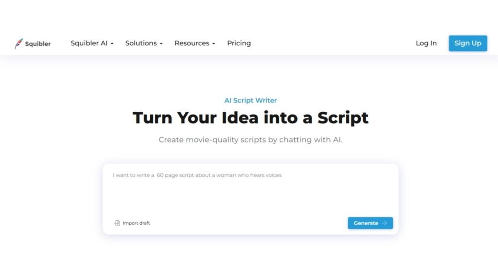 Squibler - Best AI Script Writing Tools