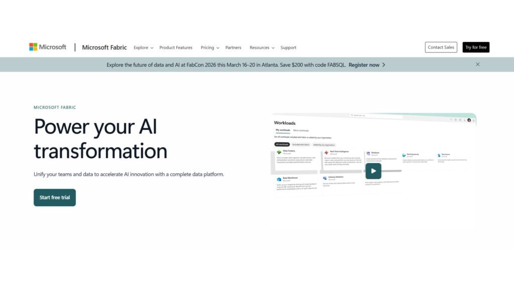 Fabric - Best AI Data Analysis Tools