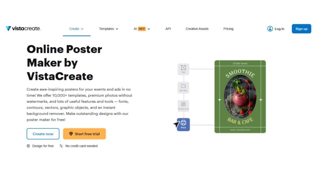 VistaCreate Online Poster Maker