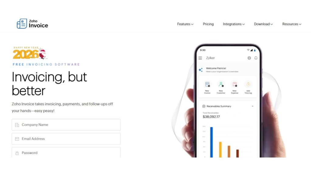 Zoho Invoice - AI Invoice Tools