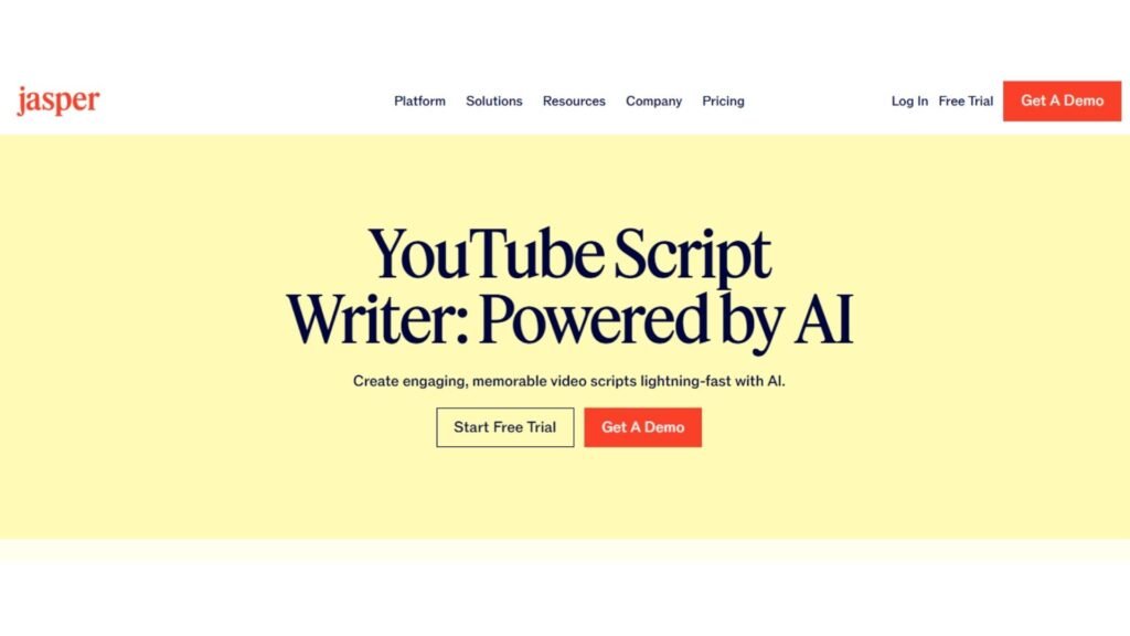 Jasper - Best AI Script Writing Tools