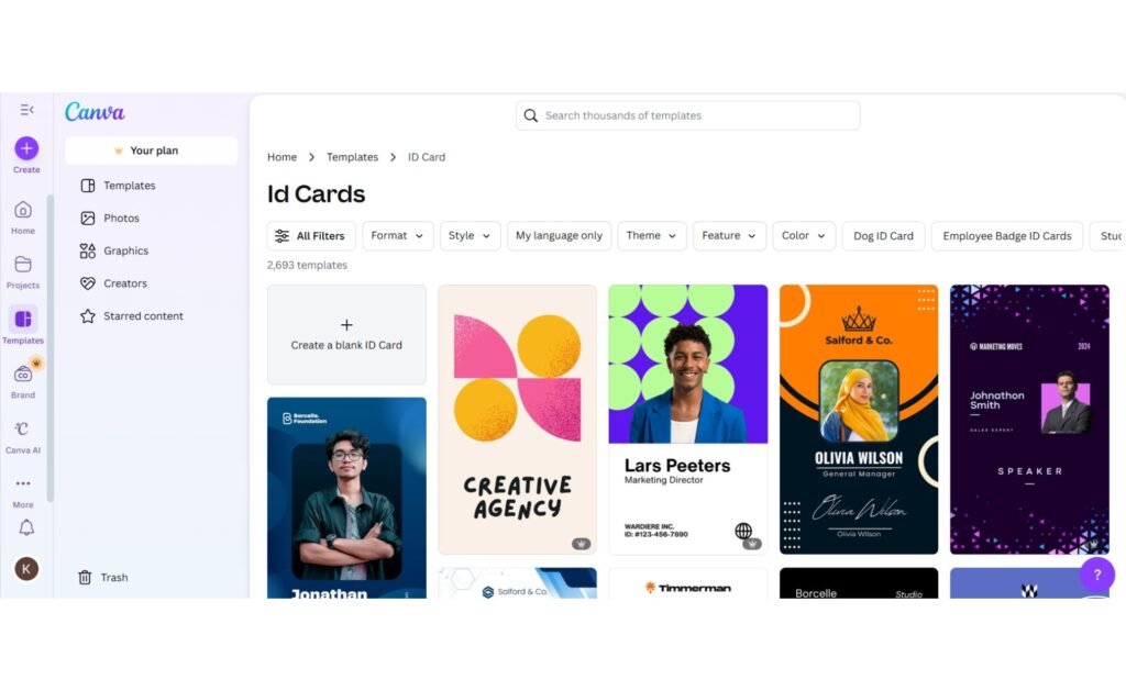 Canva ID Card Maker