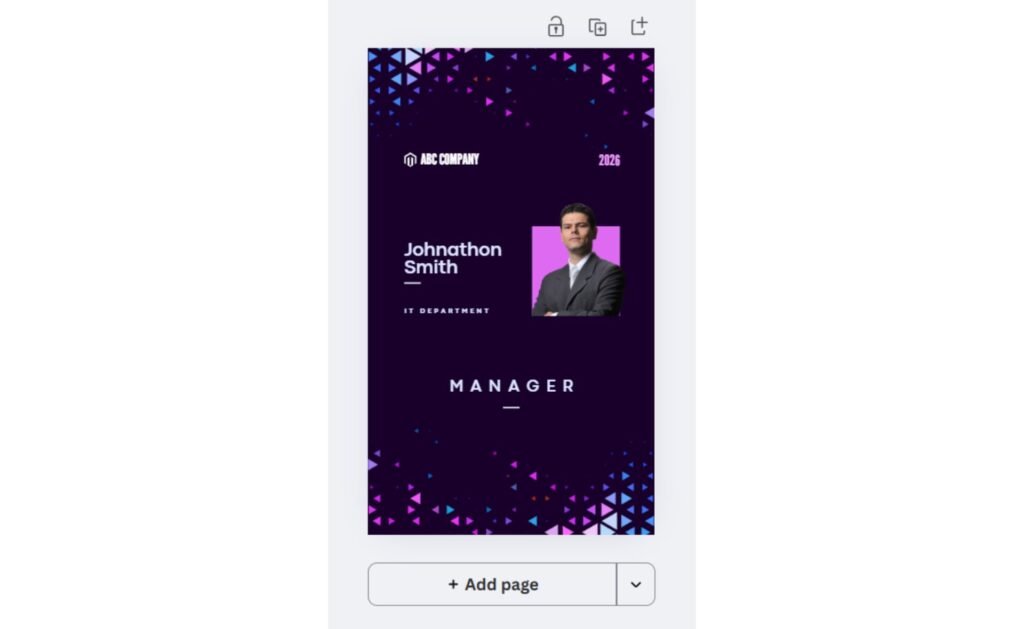ID Card Maker in Canva