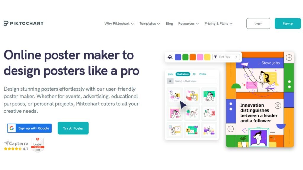 Piktochart Online Poster Maker