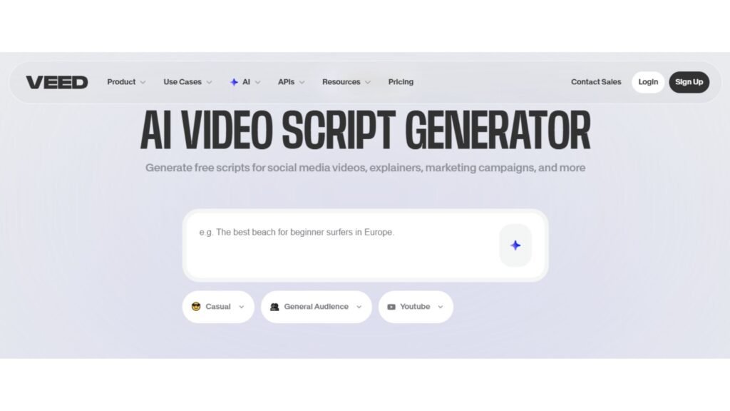 Veed - Best AI Script Writing Tools