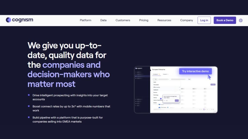 Cognism - Best AI Lead Generation Tools