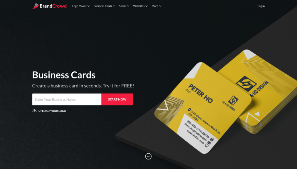 BrandCrowd Business Card Maker