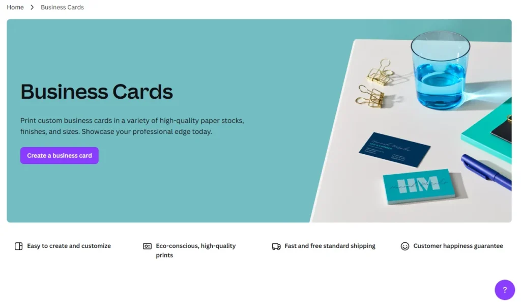 Canva | AI Business Card Generators