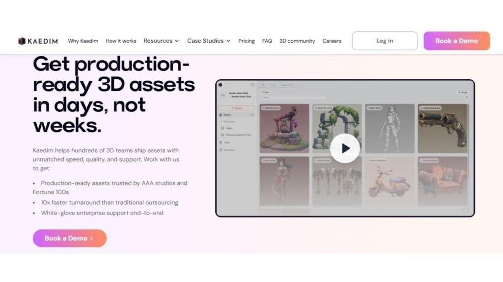 Kaedim AI 3D Modeling Assistant
