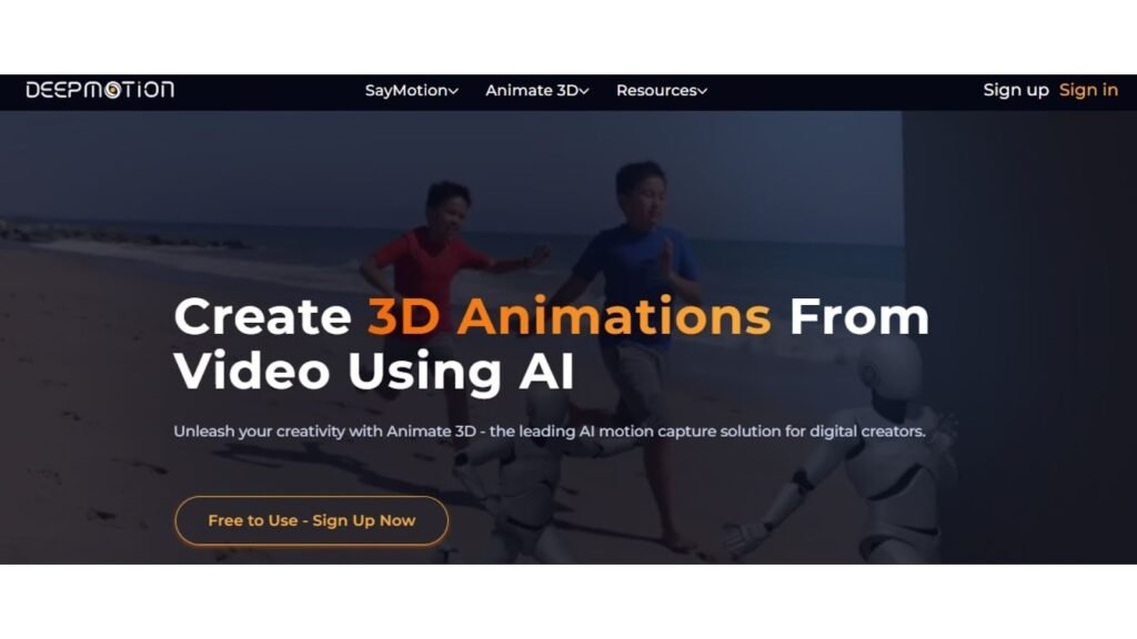 DeepMotion 3D Modeling Assistant