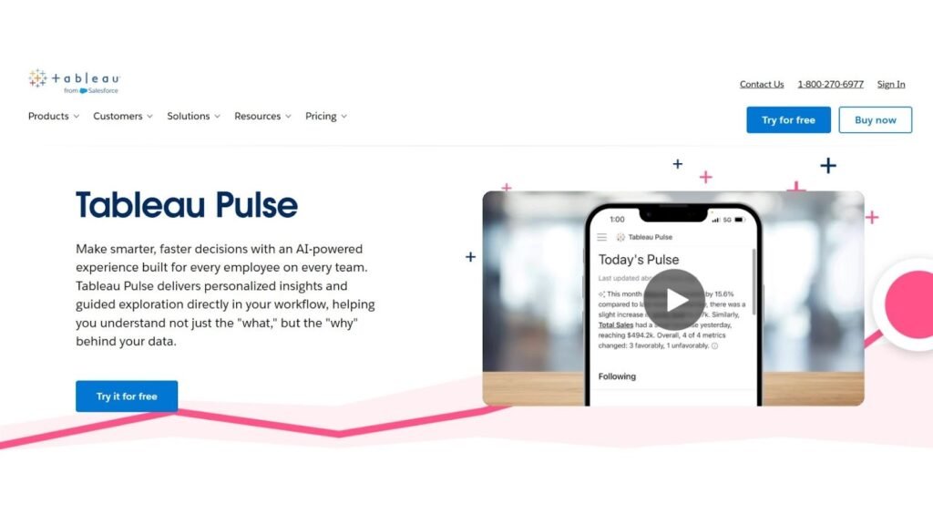 Tableau Pulse - Best AI Data Analysis Tools