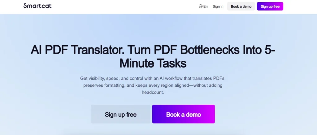 Smartcat - Best AI PDF Translators