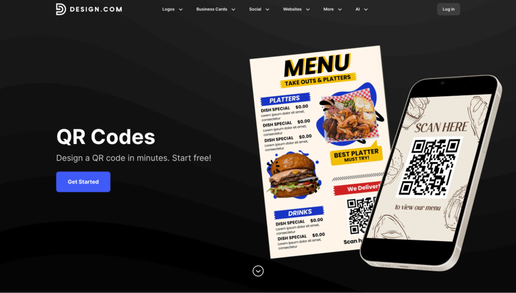 Design.com QR Code Generator