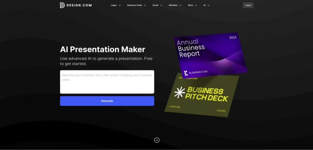 design.com - ai presentation maker